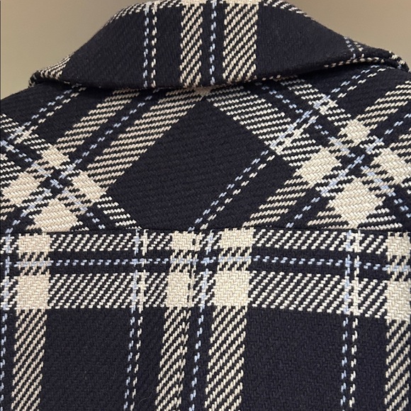 Talbots Navy and White Plaid Jacket - Picture 10 of 13